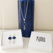 Charger l'image dans la galerie, Collier PLUME - cuir de saumon