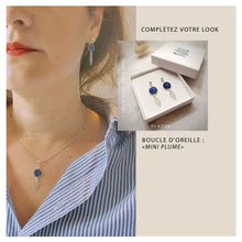 Charger l'image dans la galerie, Collier PLUME - cuir de saumon