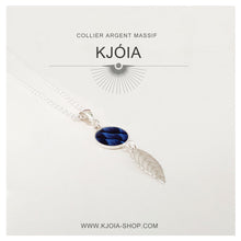 Charger l'image dans la galerie, Collier PLUME - cuir de saumon