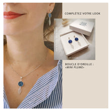 Charger l'image dans la galerie, Collier PLUME - cuir de saumon