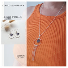 Charger l'image dans la galerie, Collier sautoir ALIZEE et cuir de saumon