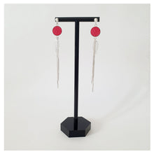 Charger l'image dans la galerie, Boucle d'oreille - PLUME - cuir de saumon