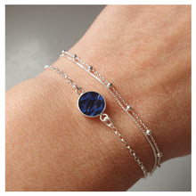 Charger l'image dans la galerie, Bracelet- Triple rangs - cuir de saumon