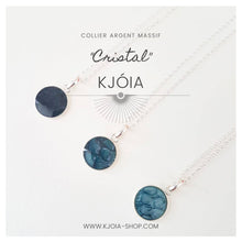 Charger l'image dans la galerie, Collier argent et cuir de saumon