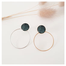 Charger l'image dans la galerie, Boucle d'oreille modulable - cuir de saumon