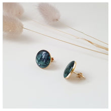 Charger l'image dans la galerie, Grande puce plaqué or- cuir de saumon