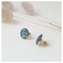 Charger l'image dans la galerie, Grande puce plaqué or- cuir de saumon