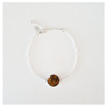 Charger l'image dans la galerie, Bracelet argent et cuir de saumon