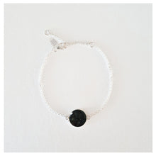 Charger l'image dans la galerie, Bracelet argent et cuir de saumon