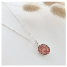 Charger l'image dans la galerie, Collier argent et cuir de saumon