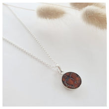 Charger l'image dans la galerie, Collier argent et cuir de saumon