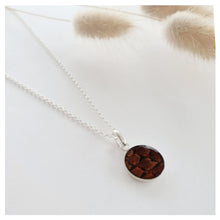 Charger l'image dans la galerie, Collier argent et cuir de saumon