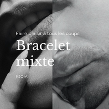 Charger l'image dans la galerie, Bracelet cordon et cuir de saumon